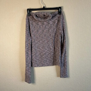 Madewell Womens Space Dyed Ribbed‎ Cropped Turtleneck Size Medium #NN266